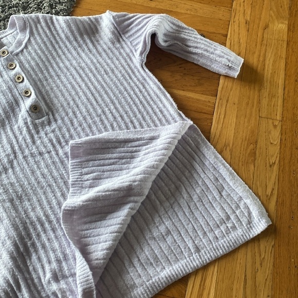 Free People Around the Clock Pullover Oversize Sweater Tunic Lavender Size XS - Picture 13 of 16